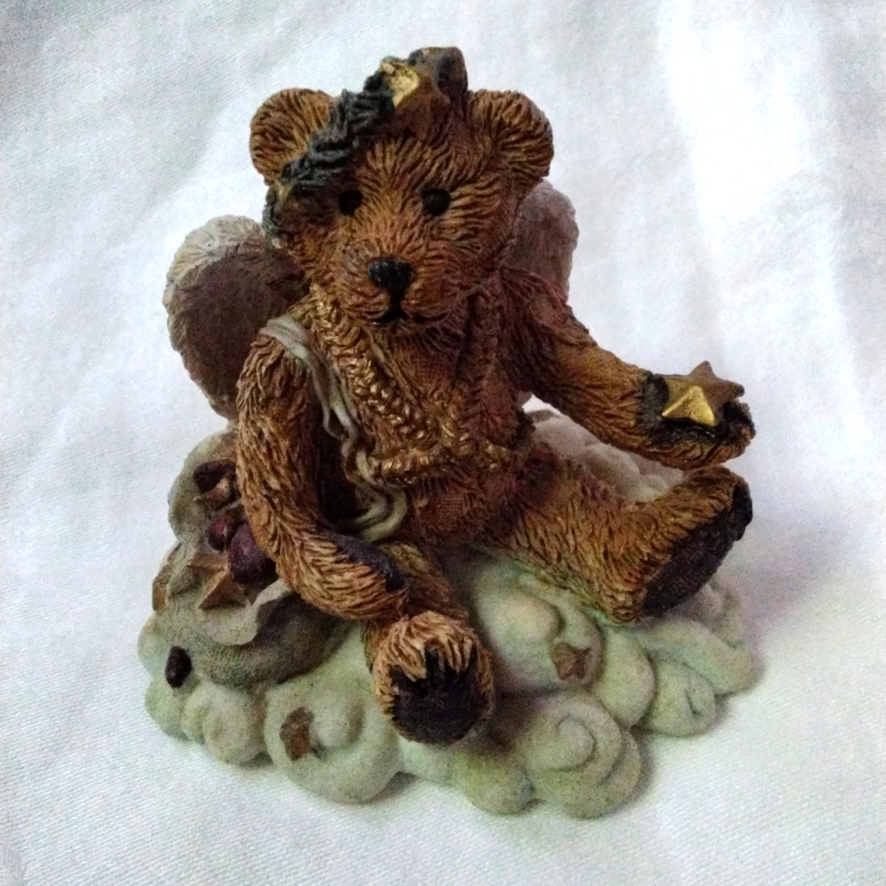 Boyds Bears Clarence Angel Bear 3" figurine